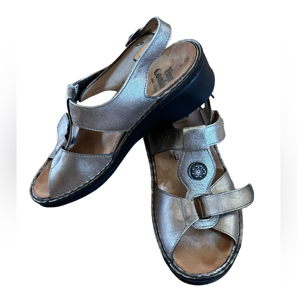 Finn Comfort Adana Leather Backstrap Sandal Women Eu Sz 4 Us 6